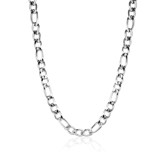 JeenMata Men's Figaro Chain Necklace - Elegant Interlocking Links - Men's Casual Jewelry