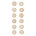 thumbnail image 1 of Wooden Buttons, DIY Production Decorative Buttons Wooden Material Portable 100pcs  For Craft Sewing For Scrapbook, 1 of 8