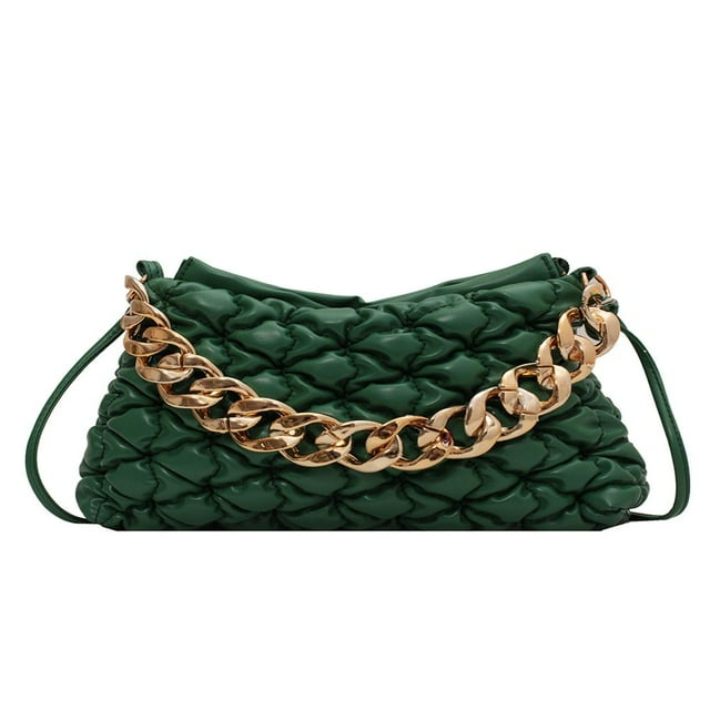 MesaSe Sac à Main Plissé Mode pour Femmes Chaîne en Cuir PU Sac Messager