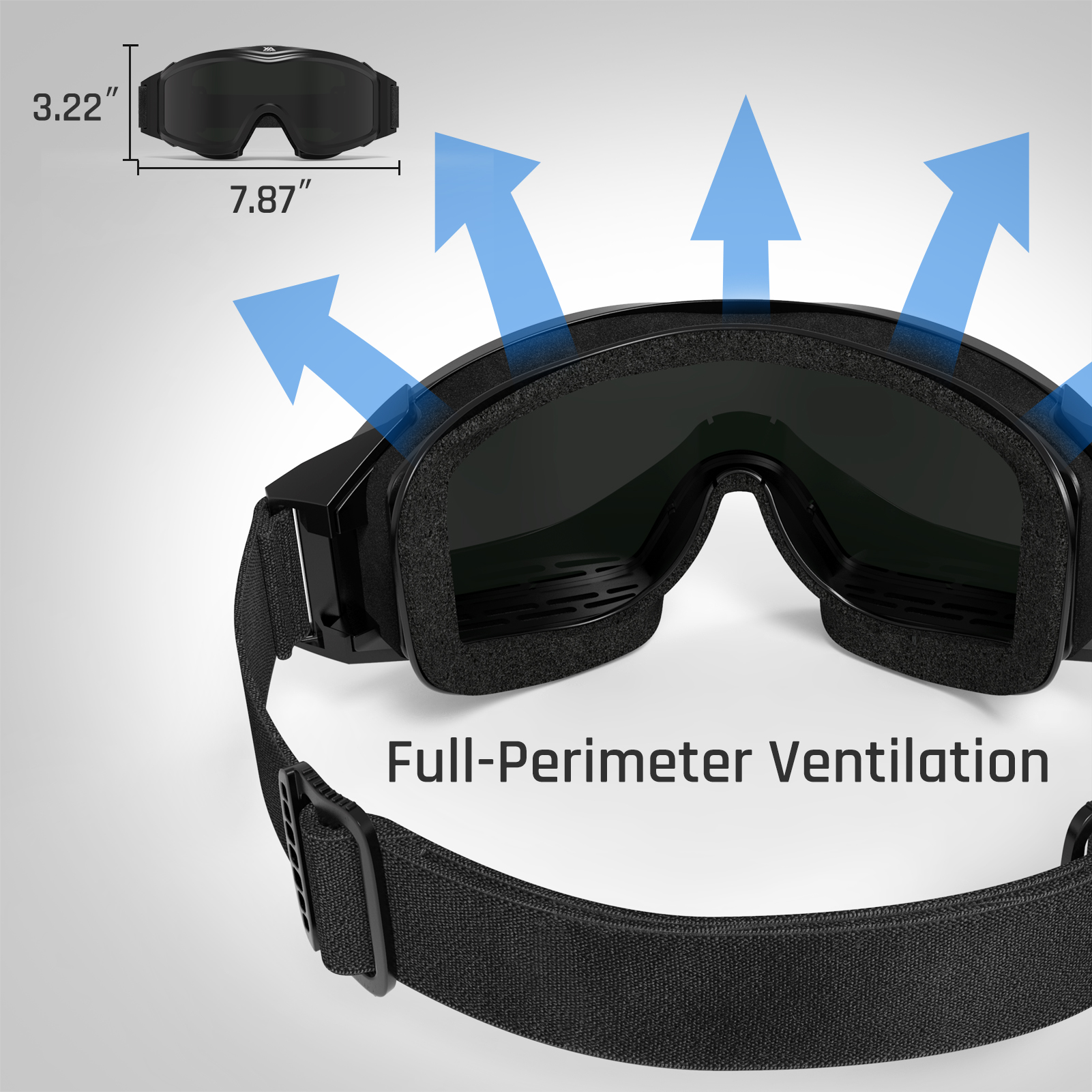 Xaegistac Airsoft Goggles Anti-Fog Glasses Designed for Safety and Comfort During Outdoor Activities Ideal for Shooting and Hunting