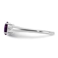 thumbnail image 4 of Primal Gold 14 Karat White Gold Amethyst and Diamond Ring, 4 of 5