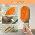 thumbnail image 6 of Cat Steam Brush, 2024 New 3 in 1 Cat Steamy Brush, Pet Steam Groomer Comb for Massaging and Cleaning Shedding Pets, Multifunctional Hair Removal Comb for Cats and Dogs(White+Orange), 6 of 8