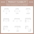 thumbnail image 6 of SOLAURA 7-Piece Outdoor Patio Furniture Set Black Wicker Rattan Sectional Sofa, Brown, 6 of 8