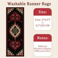 thumbnail image 6 of Hallway Runner Rug 2'x6' Washable Area Rugs Non Slip Laundry Rug Runner Floor Carpet Runners for Hallways Entryway Laundry Room Kitchen, 6 of 11