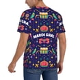thumbnail image 2 of KLL Happy Mardi Gras for Men's Baseball Shirts,Short Sleeve Casual Shirts Button Down Shirt for Men Beach Summer Wedding Shirt-X-Large, 2 of 7