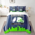thumbnail image 2 of Erosebridal Rugby Bed in a Bag King size,Geometry Sport Bedding King Size,Football Gaming Decor,Reversible,Ultra Soft,7pcs, 2 of 5
