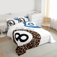 thumbnail image 3 of Homewish Laoperd Billiard Print Full Size Comforter Sets,Ball Sport Gamer Bedding Comforter Set,Blue White Brown Bedding Sets For Girls Boys,Luxury Bedroom Decor Reversible,3-Piece, 3 of 8