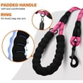 thumbnail image 4 of LAICAIW Rope Dog Leash 4 FT with Comfortable Padded Handle, Highly Reflective Threads Dog Leash for Large Dogs, 1/2 inch, Pink, 4 of 7