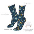 thumbnail image 4 of KLL Space Sleeping Panda Print Womens Crew Socks Athletic Middle Tube Long Socks Novelty Socks Gifts For Men, 4 of 7