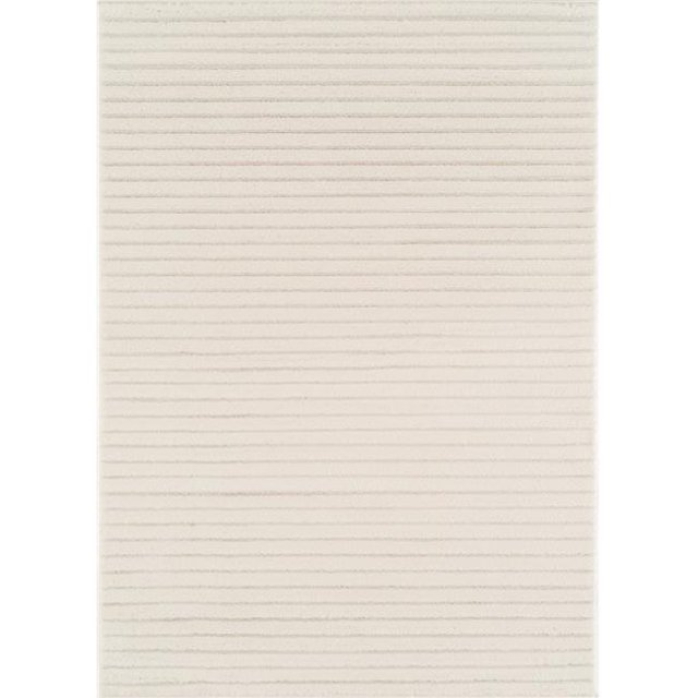 United Weavers 1955 02599 28 1 ft. 10 in. x 7 ft. 2 in. Mystique Baird Runner Rug, White