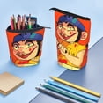 thumbnail image 5 of Lsque Sml Jeffy Pattern Telescopic Pencil Bag Pen Holder Stationery Case, Stand-up Retractable Transformer Bag Organizer, 5 of 6