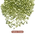 thumbnail image 2 of Uxcell 20g Crushed Glass Chips, 2-4mm Irregular Metallic Chunky Sequins Glass Stone Yellow Green, 2 of 5