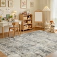 thumbnail image 3 of UERMEI 10'x12' Large Area Rugs for Living Room, Washable Non-slip Soft Indoor Modern Abstract Rug for Bedroom Dining Room Office Home Decor Carpet, Brownish Pink, 3 of 12