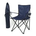thumbnail image 1 of Graflsoa Chaise de Pêche Pliante Portable Bleu Foncé avec Sac de Rangement, Alliage d'Aluminium Léger et Tissu Oxford, Design Compact Pliable pour Usage Extérieur, 1 of 6