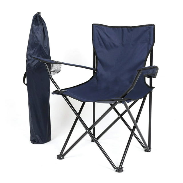 Graflsoa Chaise de Pêche Pliante Portable Bleu Foncé avec Sac de Rangement, Alliage d'Aluminium Léger et Tissu Oxford, Design Compact Pliable pour Usage Extérieur