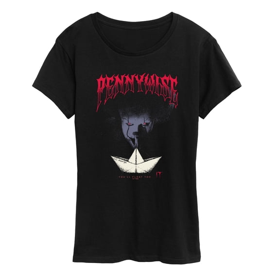 IT Movie - Pennywise Poster Women's Short Sleeve Graphic T-Shirt