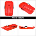 thumbnail image 3 of OULII Snow Tube Sled Ski Board Red Plastic for Sliding on Sand 1Pack, 3 of 5