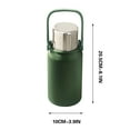 thumbnail image 3 of JWshufel Large Capacity Insulated Water Bottle 316 Stainless Steel Sports Kettle with Two Lids and Shoulder Strap for Hiking Travel Gym Leak Proof 32 oz for Hot or Cold Drinks, 3 of 5