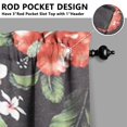 thumbnail image 5 of Pioneer Kitchen Curtains and Valance Set 36 Inch Tier Floral Print 3 Pieces Set Dining Room Small Curtain Drapes Cafe Curtains Valance for Home Decor Rod Pocket, 5 of 6