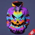 thumbnail image 3 of Nueva sudadera con capucha con diseño de calabaza de moda de Halloween con estampado 3D para hombres y mujeres, sudadera divertida de terror, sudaderas con capucha de hip hop, sudaderas con capucha ge, 3 of 5