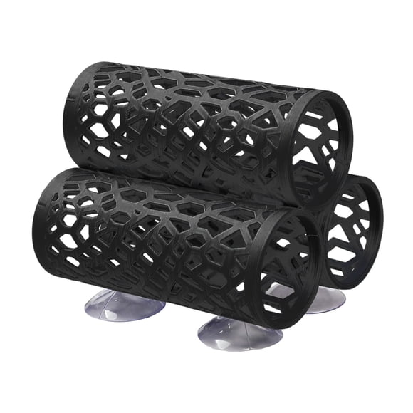 Túnel 3 en 1 para peces Betta, decoración para acuario, escondite para peces pequeños, hamaca para Betta con ventosas, tubo de descanso y juego para Betta, guppies, tetras neón