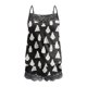 thumbnail image 4 of Puntoco Camisetas sin mangas con encaje y estampado sexy para mujer, pantalones cortos de empalme, conjunto informal Puntoco Puntoco-3119, 4 of 5