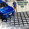 thumbnail image 4 of Alexen 1/64 Model Car Metal License Plates JDM Style Toy Cars Detail-up Parts Diorama Decoration Simulation Scene Toy Midnight 51 sets, 4 of 5