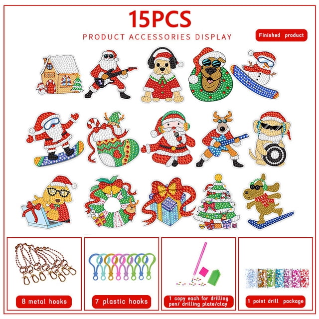 Advent Calendar,Diamond Painting Kits,Handmade Crafts Exquisite Christmas  Keychains Christmas Keyring Gifts Holiday Party Favors - Walmart.com