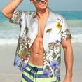 thumbnail image 5 of Picia Herbs and Wildflowers Gentle Cotton Regular Fit Short Sleeve Casual Hawaiian Shirt for Men-Small, 5 of 9