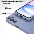 thumbnail image 2 of for Samsung Galaxy A55 5G Case with 2 Pack Screen Protector, Liquid Silicone with Soft Anti-Scratch Microfiber Lining Shockproof Protective Cover for Galaxy A55 5G Silicone Phone Case Gray, 2 of 7