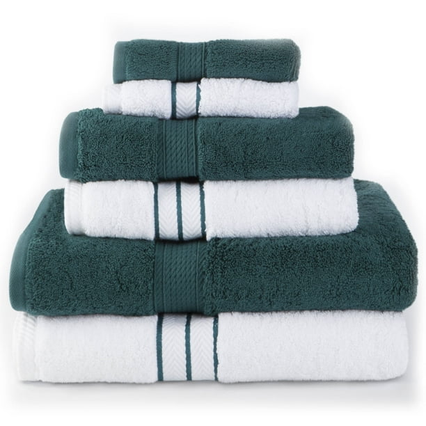 Superior 900 GSM Egyptian Quality Cotton 6Piece Combo Towel Set