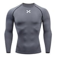 thumbnail image 5 of Sports Top Quick Dry Men's Compression Shirt Long Sleeve Second Skin Gym Workout Short Fitness Running T-Shirt Men Wear, 5 of 6