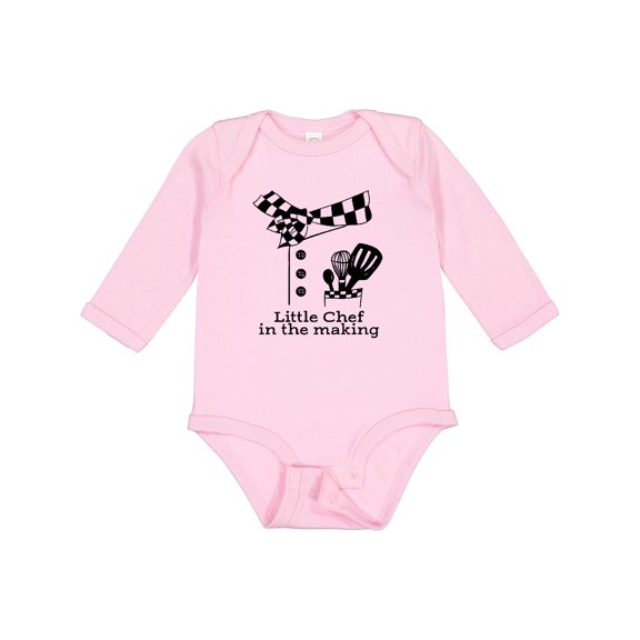 Inktastic Little Chef in the Making Boys or Girls Long Sleeve Baby Bodysuit