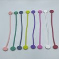 thumbnail image 4 of 10 bridas reutilizables con imán fuerte para agrupar y organizar cables, cables de auriculares, cables de carga USB, color aleatorio, 4 of 5