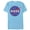 Light Blue Heather, variant on Men's NASA Logo Graphic Tee Black Large