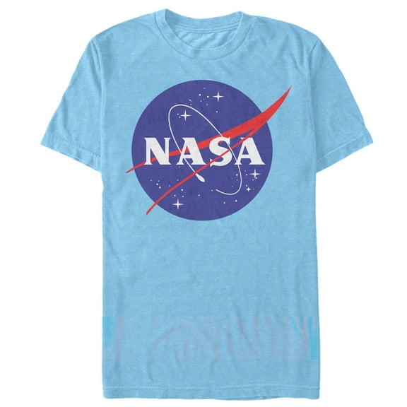Men's NASA Logo Graphic T-Shirt Light Blue Heather Small
