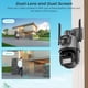 thumbnail image 2 of Cámara IP 4K de 8MP para exteriores, lente Dual PTZ, seguimiento automático, impermeable, videovigilancia de seguridad, alarma de luz policial, 2 of 3