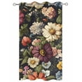 thumbnail image 2 of nqOlkjepod Outdoor Curtains for Patio Waterproof, Vintage Flower Outdoor Privacy Panels Grommet, Colorful Garden Floral Botanicals Blossom Blackout Outside Curtains for Porch/Cabana 54"x84", 1 Panel, 2 of 8