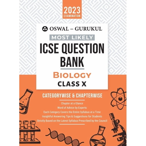 Oswal - Gurukul Biology Most Likely Question Bank: ICSE Class 10 For 2023 Exam, (Paperback)