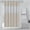 Khaki-KH-clearacne, variant on ufeghfjh EVA Waterproof Shower Curtain with Hooks, 180x180cm/70.87x70.87in, No Punch Thickening Bathroom Splice Barrier, Light Permeable Panel for Modern Wet Area