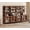 Brown, variant on WAMPAT 2-Piece Modern 72" Tall Library Bookcases with Glass Doors & Adjustable Shelves, Wood Bookshelves with Storage Cabinet & Open Shelves for Home Office & Living Room, Beige