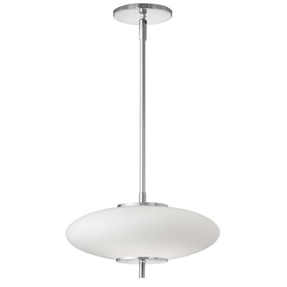 Dainolite 16W Pendant, PC, Opal Glass
