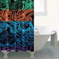 thumbnail image 4 of Colorful Stripe Monster Cartoon Trucks Pattern Shower Curtain 36"x72" ,Bathroom Decorative Shower Curtains Set with 12 Hooks,Modern Waterproof Washable Shower Curtain, 4 of 6