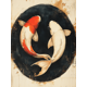 thumbnail image 1 of Qisvanset Framed Canvas Wall Art 12x16 Inch Yin Yang Koi Fish Japanese Zen Feng Shui Art, 1 of 5