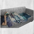 thumbnail image 6 of Iceland Soft Flannel Fleece Blanket, Floating Blue Icebergs in Jokulsarlon Glacial Lagoon Colorful Sunset in Vatnajokull, Cozy Plush for Indoor and Outdoor Use, 60" x 80", Multicolor, by Ambesonne, 6 of 6