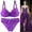 Purple, variant on FUNUONY Women's Underwire Lace Bras Pu Sh Up Bra and Bikini Pan Ties Sets Push Up Bra and Panty Sets for Women Underwear Sets for Women Full Coverage Bra Black 85C