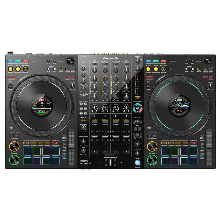 Pioneer DJ DDJ-FLX10 4-Channel DJ Controller with Audio