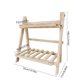 thumbnail image 3 of Florero de madera para balcón de salón | Soporte plegable para plantas suculentas | Estante de almacenamiento multiusos | Madera Natural | Organizador robusto que ahorra espacio | 13,78 x 13,78 x, 3 of 6