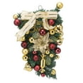 thumbnail image 1 of Electroplated Ball Rattan Wreath,Christmas Inverted Tree Wreath Christmas Ball Inverted Tree Hanging Wreath Christmas Wreath Ultimate Reliability, 1 of 12
