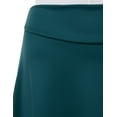 thumbnail image 3 of Doublju Women's Elastic High Waist Band Flared Midi Skirt (Plus Size Available), 3 of 4